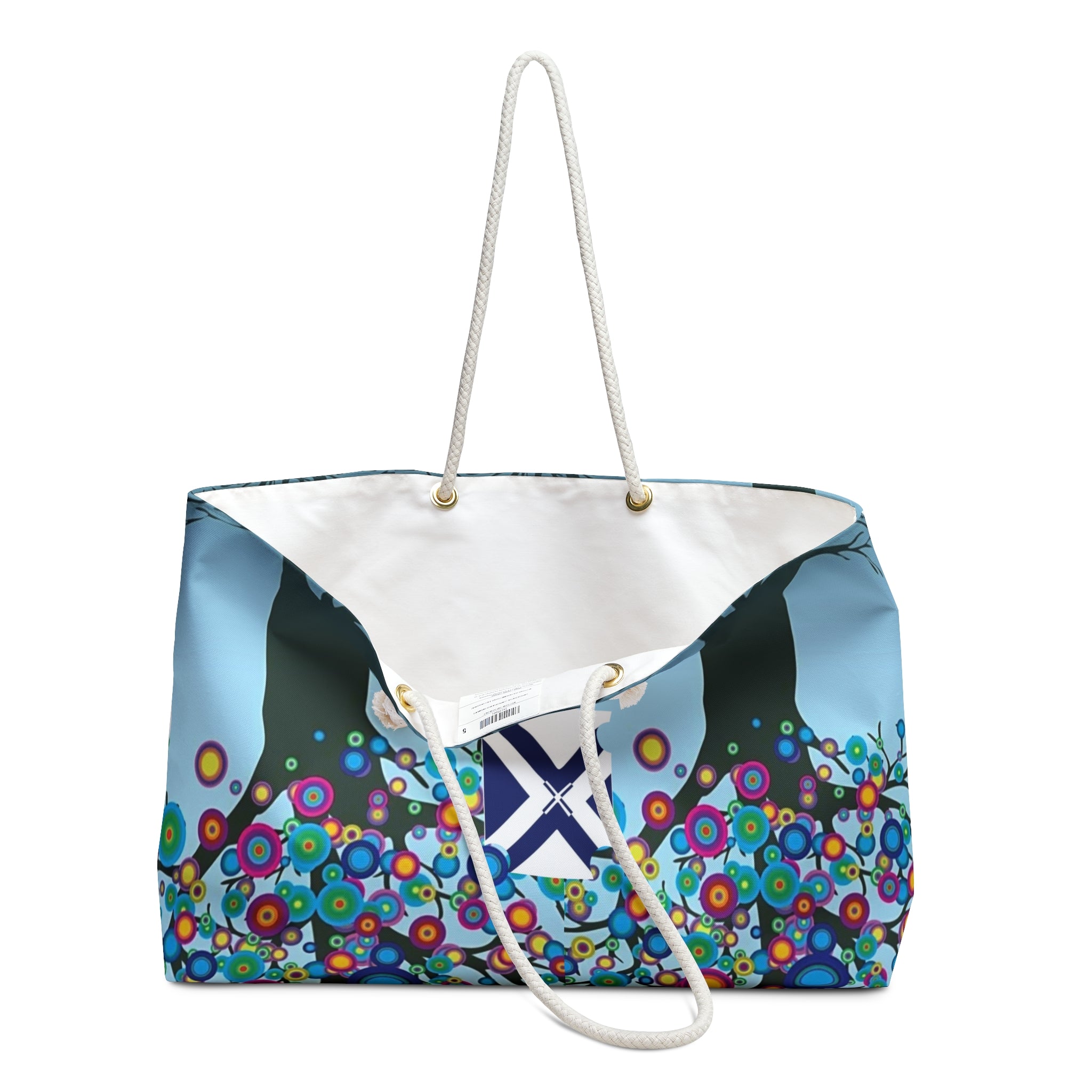 Weekender Bag — 'Xt' Printed Travel Duffel
