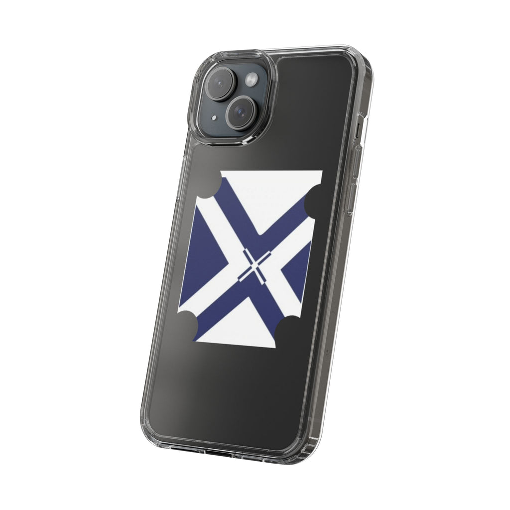 xT7 Saltire Clear Phone Case - Blue White Scottish Flag iPhone Cover