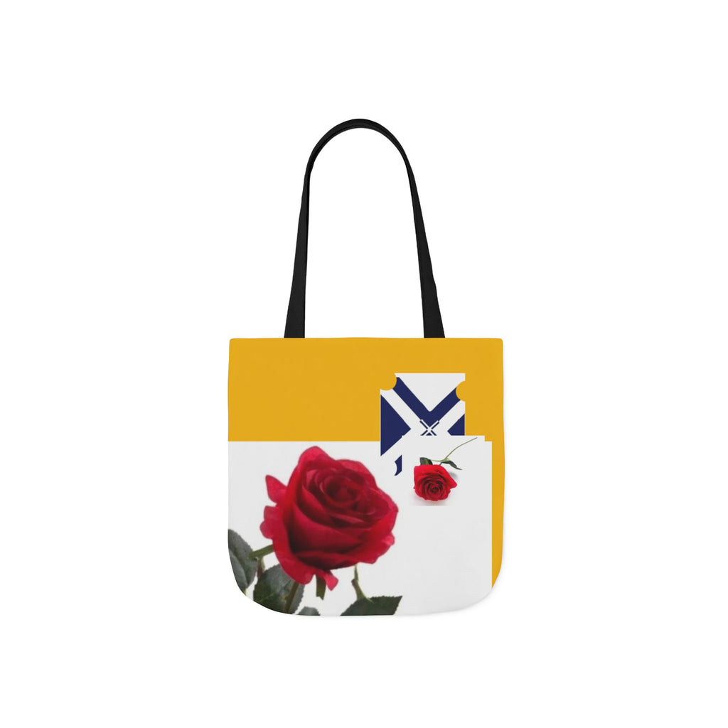 Rose XT Tote Bag — Yellow Accent Canvas Shopper