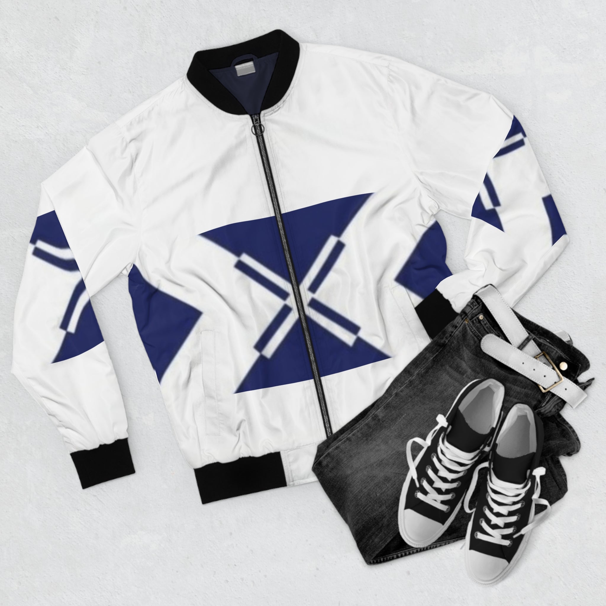 Stylish Men's Bomber Jacket, Modern Streetwear, Casual Outerwear, Trendy Gift for Him, All-Over Print Design, Perfect for Cool Weather