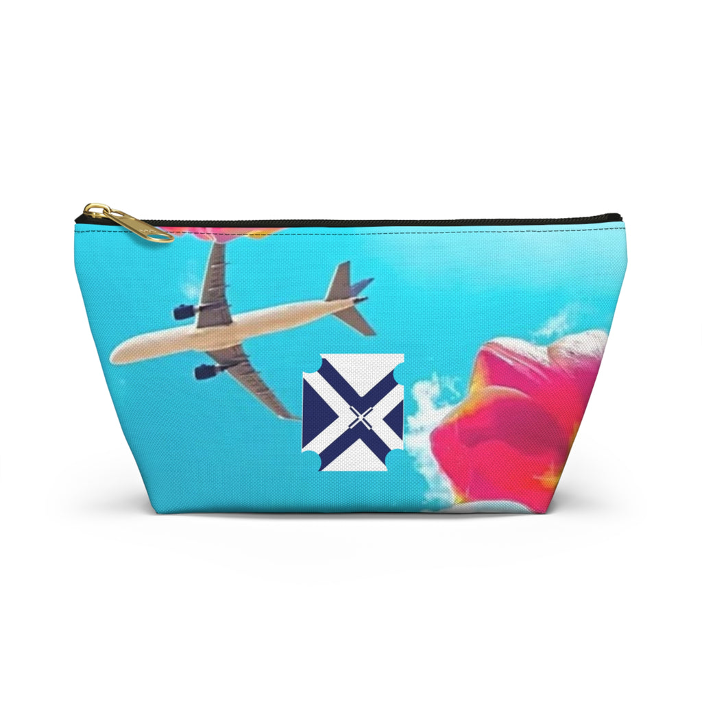 Xt Accessory Pouch — T‑Bottom Zip Pouch for Makeup & Travel