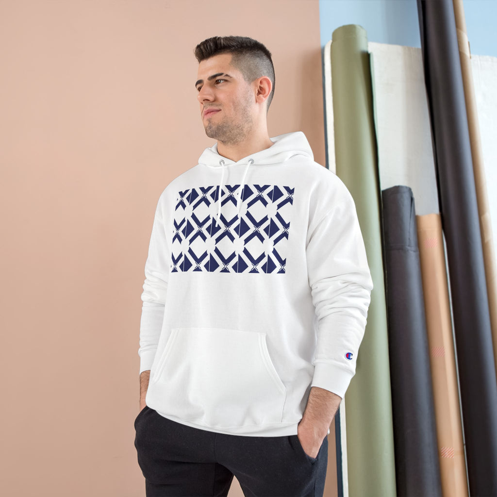 Geometric Navy Tile Hoodie