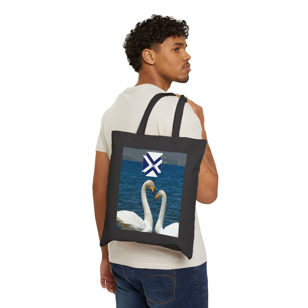 XT Cotton Canvas Tote Bag — Minimal Monogram Organic Market Tote