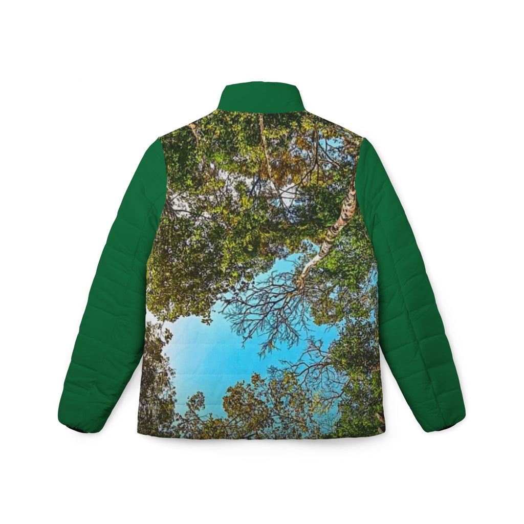 Women’s Puffer Jacket —XT amazon Forest Canopy Scenic All-Over Print