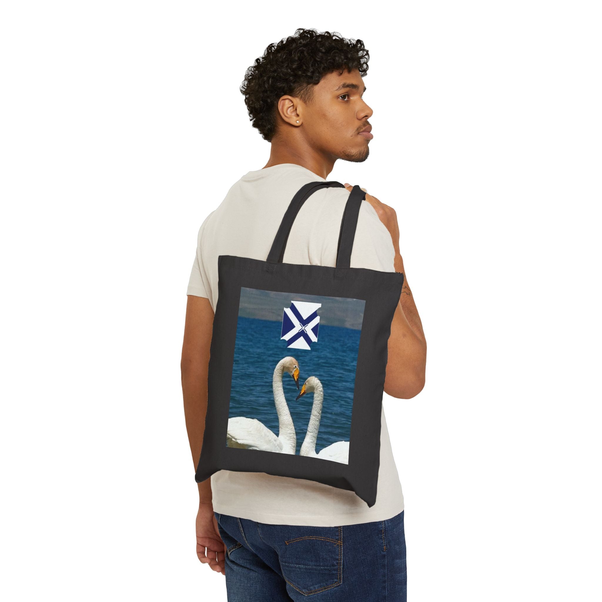 XT Cotton Canvas Tote Bag — Minimal Monogram Organic Market Tote