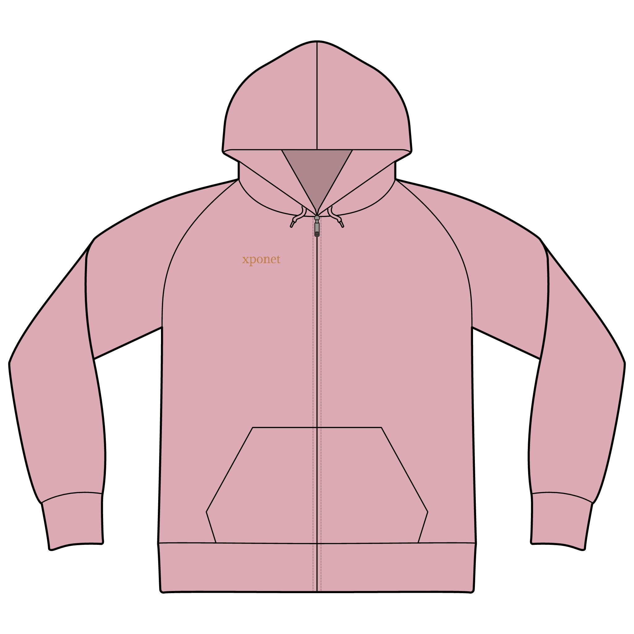 Unisex Icon Lightweight Loopback Terry Full-Zip Hooded Sweatshirt