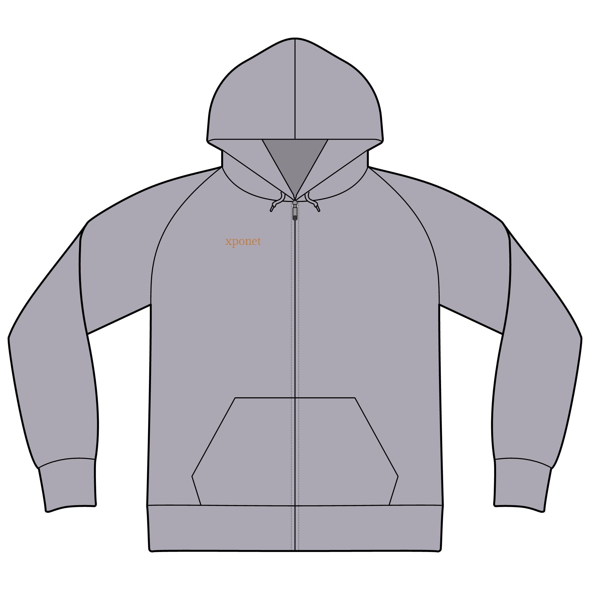 Unisex Icon Lightweight Loopback Terry Full-Zip Hooded Sweatshirt