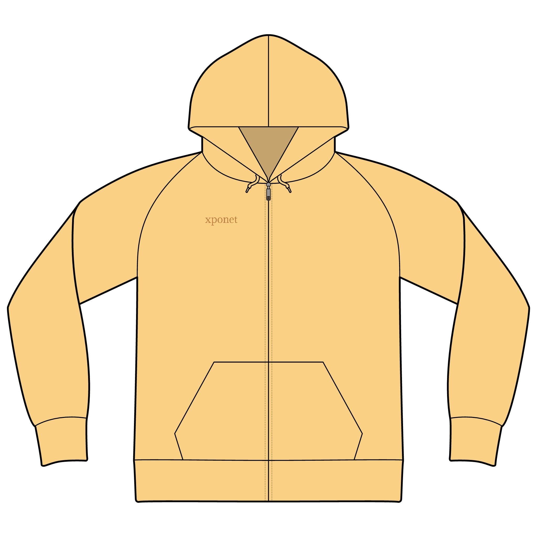 Unisex Icon Lightweight Loopback Terry Full-Zip Hooded Sweatshirt
