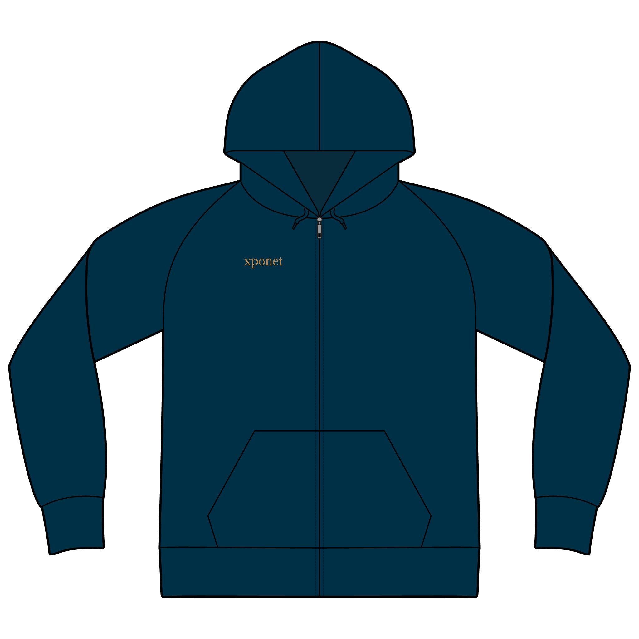 Unisex Icon Lightweight Loopback Terry Full-Zip Hooded Sweatshirt