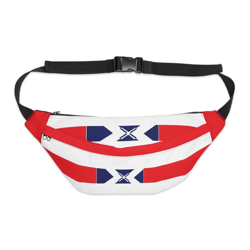 Fanny Pack — Red Striped Nautical Cross Waist Bag