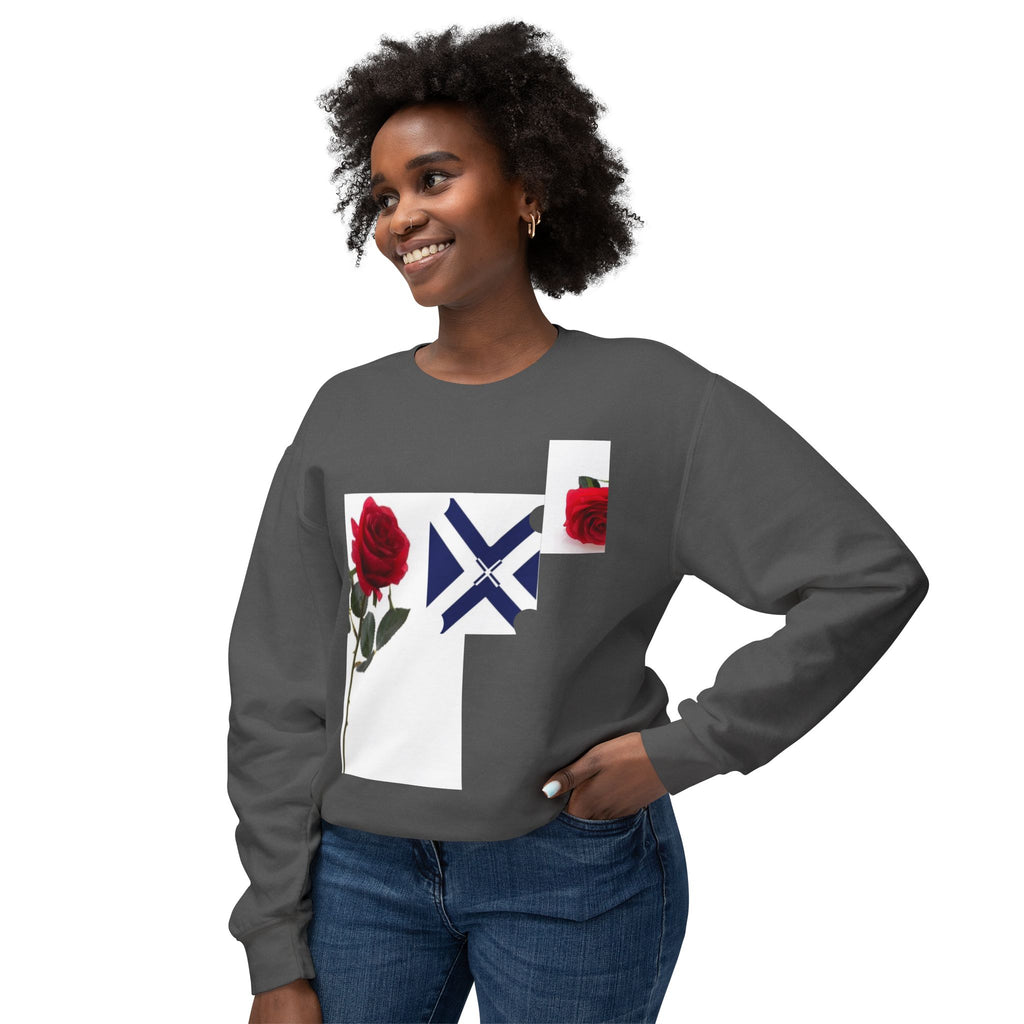 Rose & Saltire Crewneck Sweatshirt —XT Rose Graphic Sweatshirt