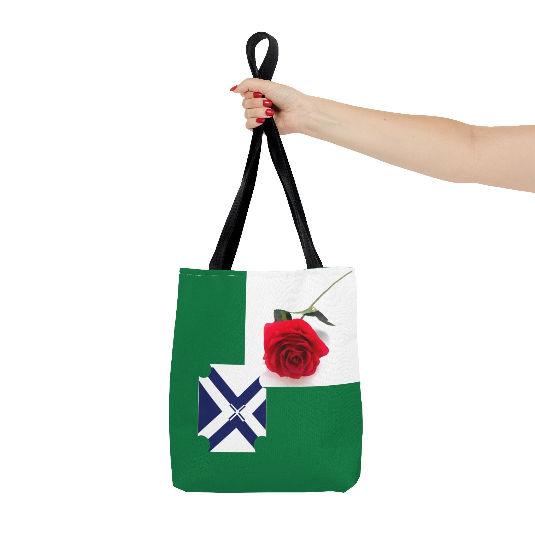 XT Rose Tote Bag — All-Over Print Floral Rose Design