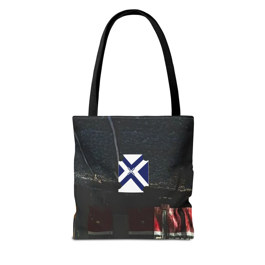 Scenic Night Drive Tote Bag — Forest Road Photography Print