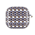 XT9 Tile AirPod Case — Navy & Brown Patterned Protective Cover