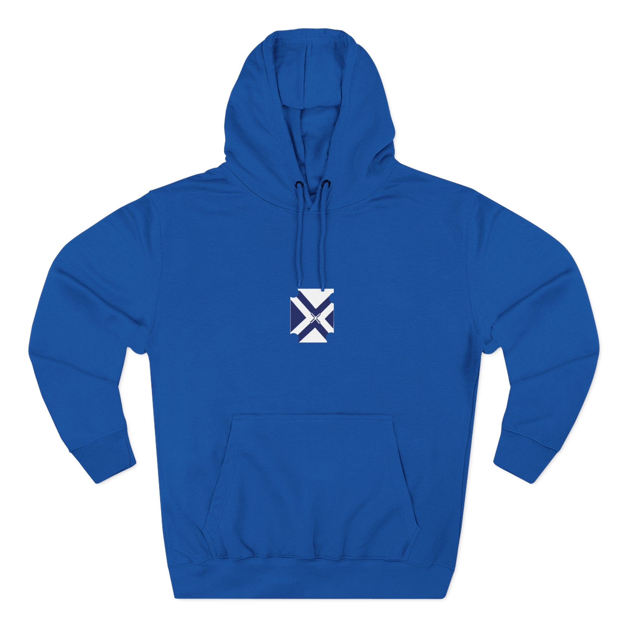 Minimalist Geometric Logo Hoodie — Small Center Chest Icon