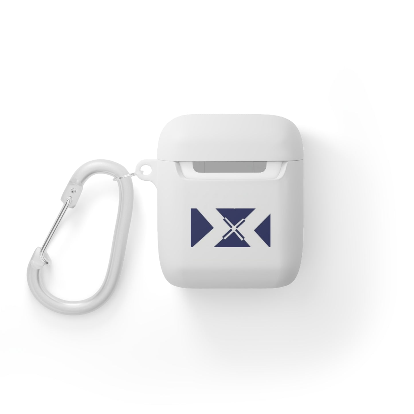 Xt3 AirPods Case — Minimal Navy Geometric Hourglass Design