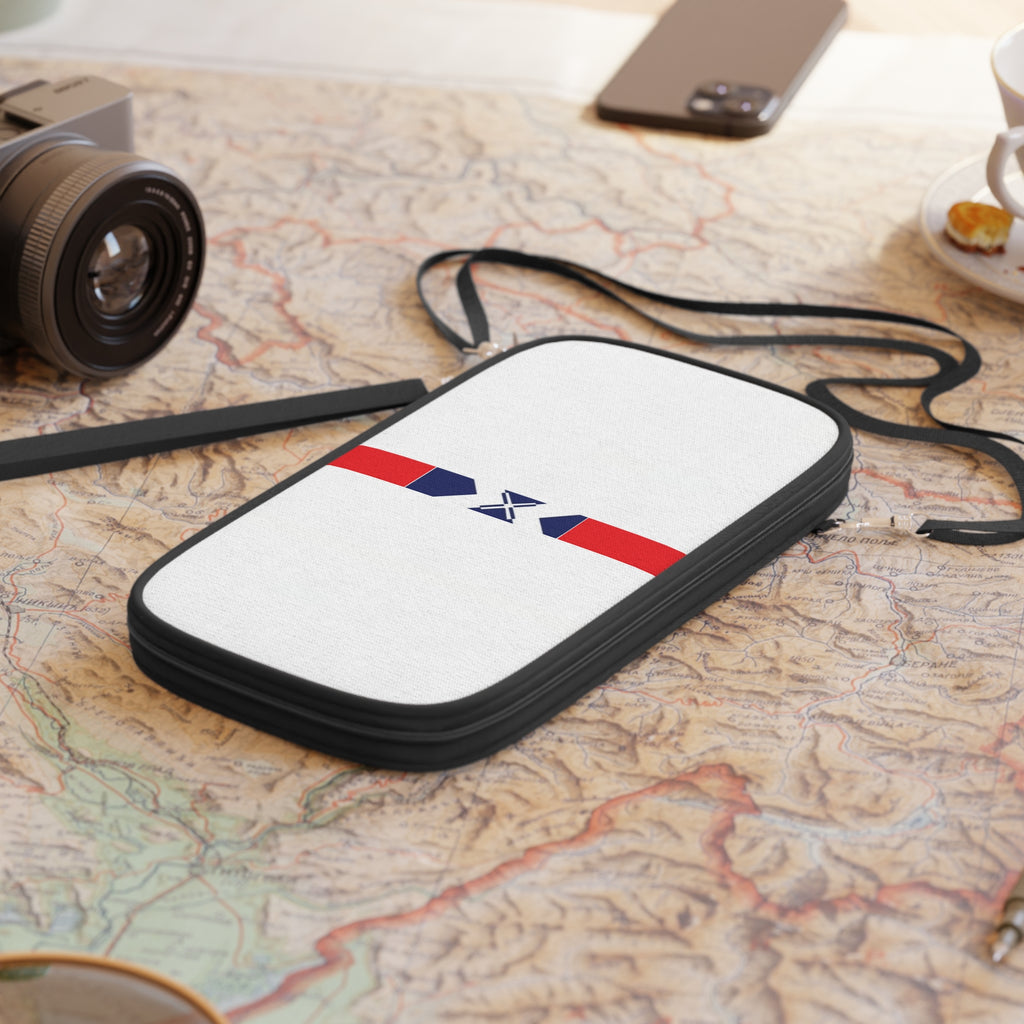 Passport Wallet — Minimal Red & Blue Travel Organizer
