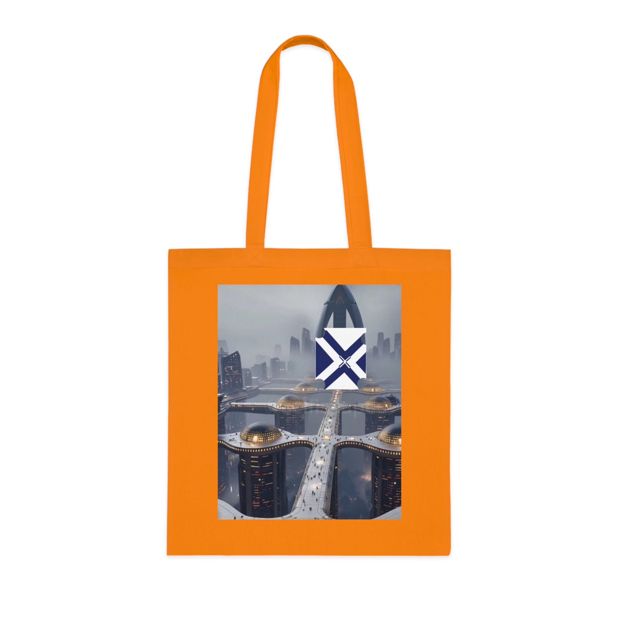 Xt Cotton Tote — Minimal Monogram Canvas Carryall