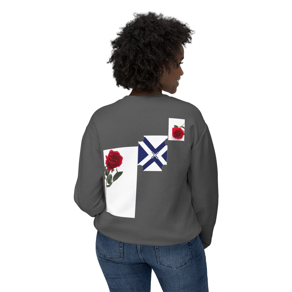 Rose & Saltire Crewneck Sweatshirt —XT Rose Graphic Sweatshirt