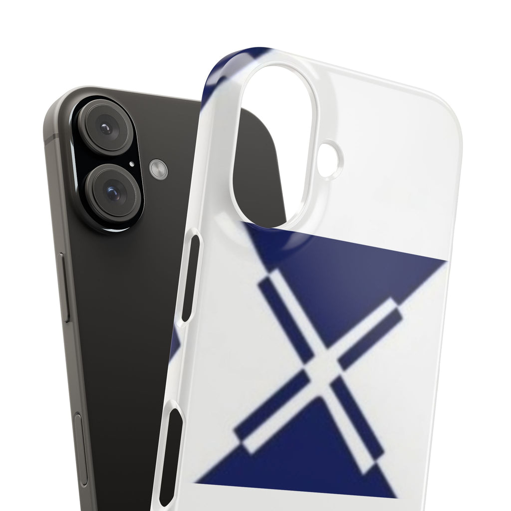 Navy Geometric Snap Case - Stylish Phone Cover, Modern Design, Personalized Gift, Trendy Accessories, Protection for Your Phone