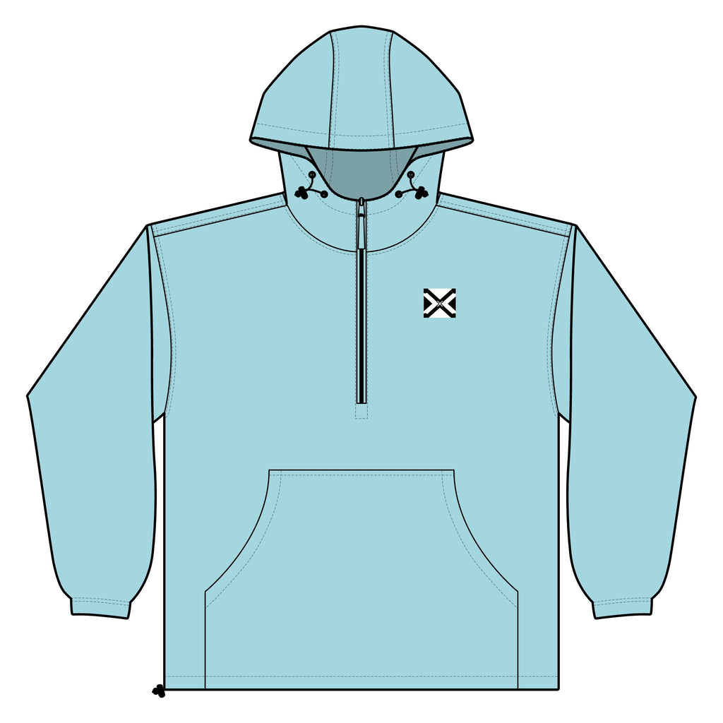 Unisex Lightweight Quarter-Zip Windbreaker Pullover Jacket