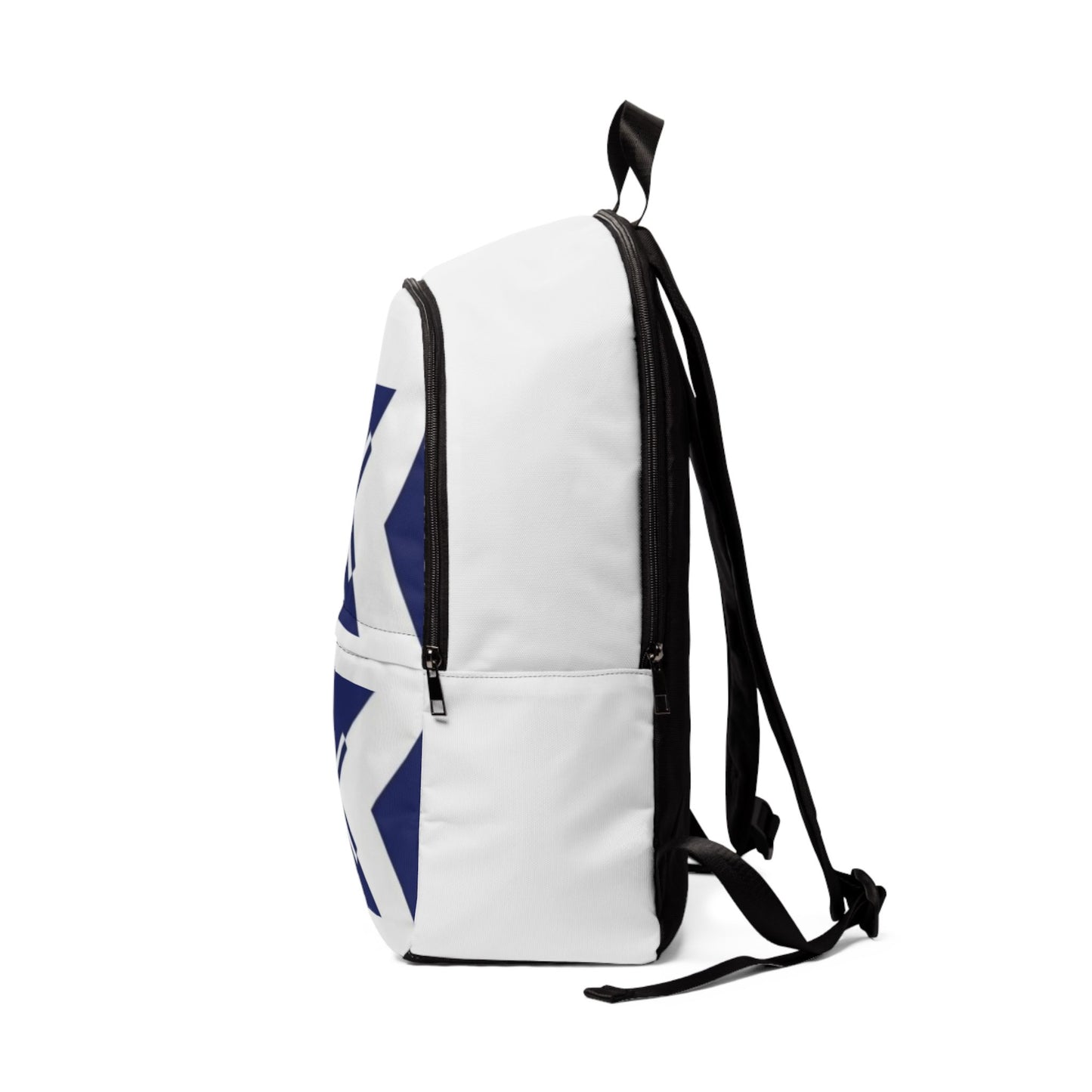 Geometric Navy Cross Canvas Backpack