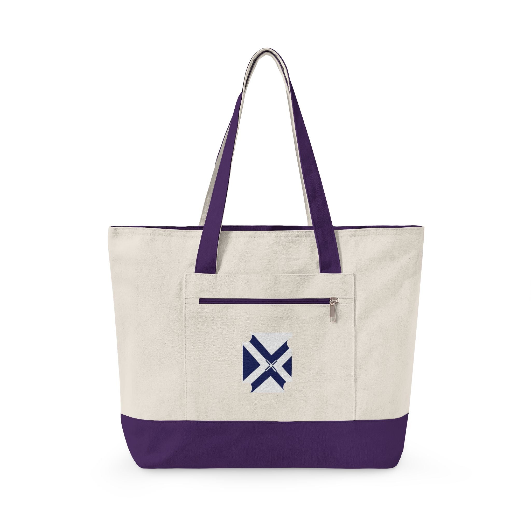 XT7 Zippered Canvas Tote — Durable Everyday Shoulder Bag