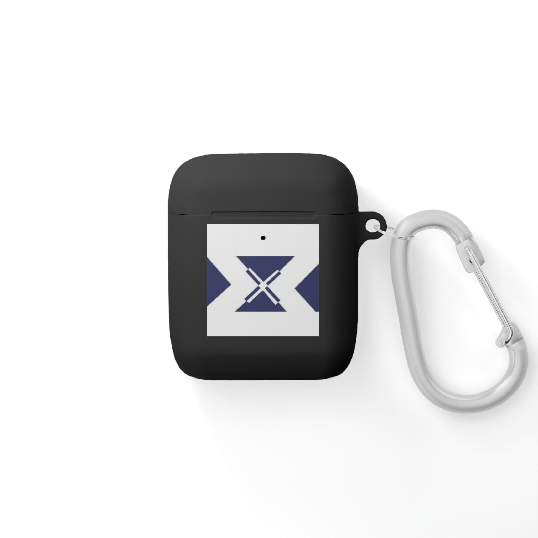Xt3 AirPods Case — Minimal Navy Geometric Hourglass Design