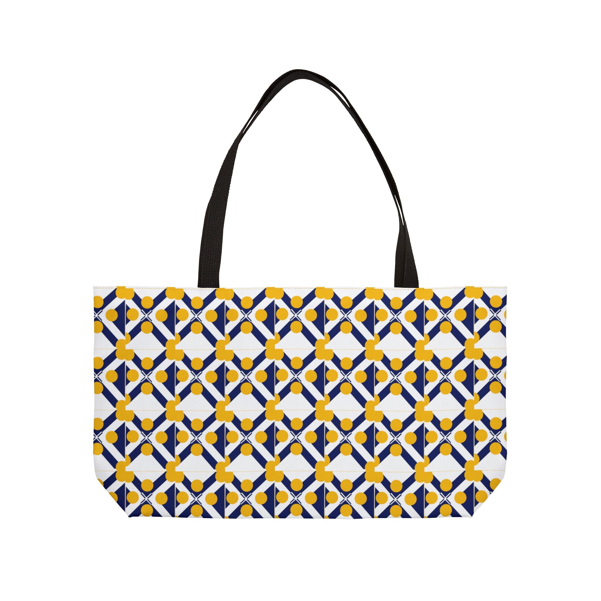 XT9 Navy & Yellow Weekender Tote — Stylish Summer Travel Bag