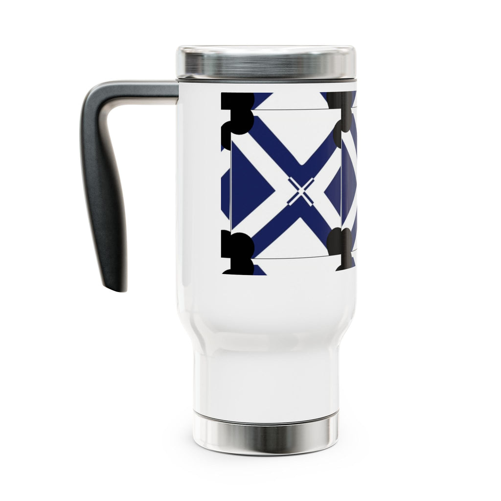 XT8 Stainless Steel Travel Mug – 14oz Insulated Tumbler with Handle