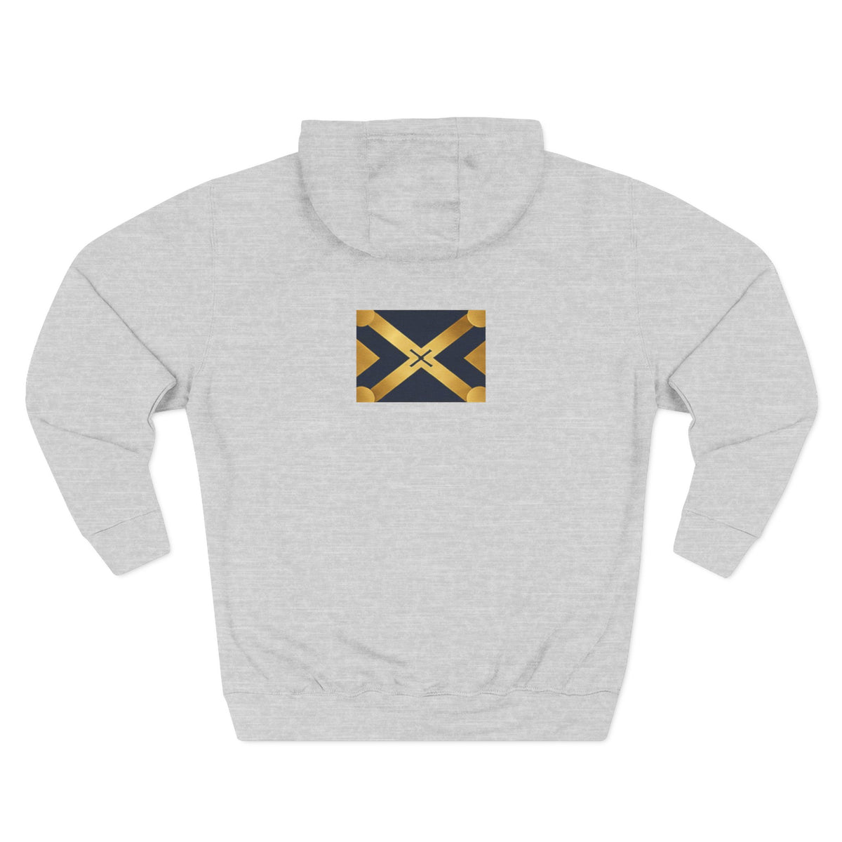 Three-Panel Fleece Hoodie