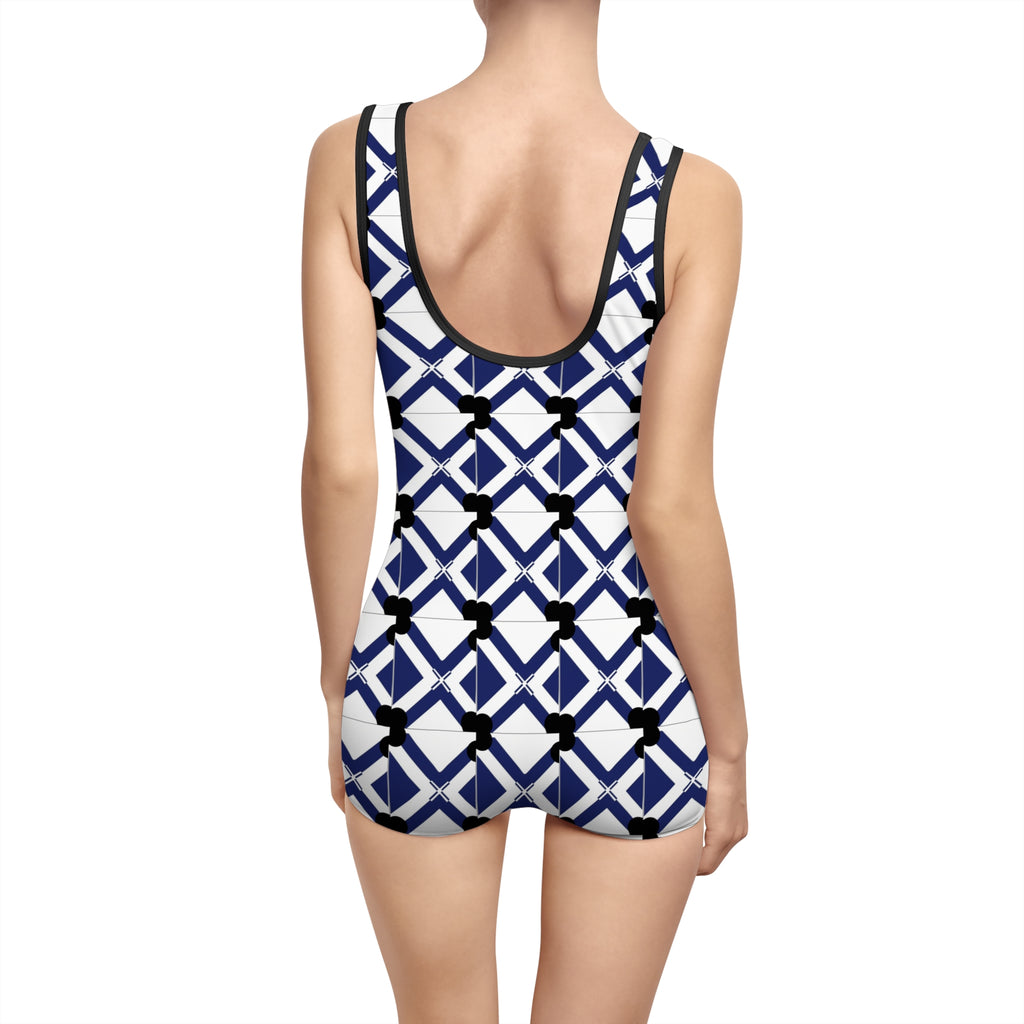 Women's Vintage Swimsuit – XT9 Retro All-Over Print