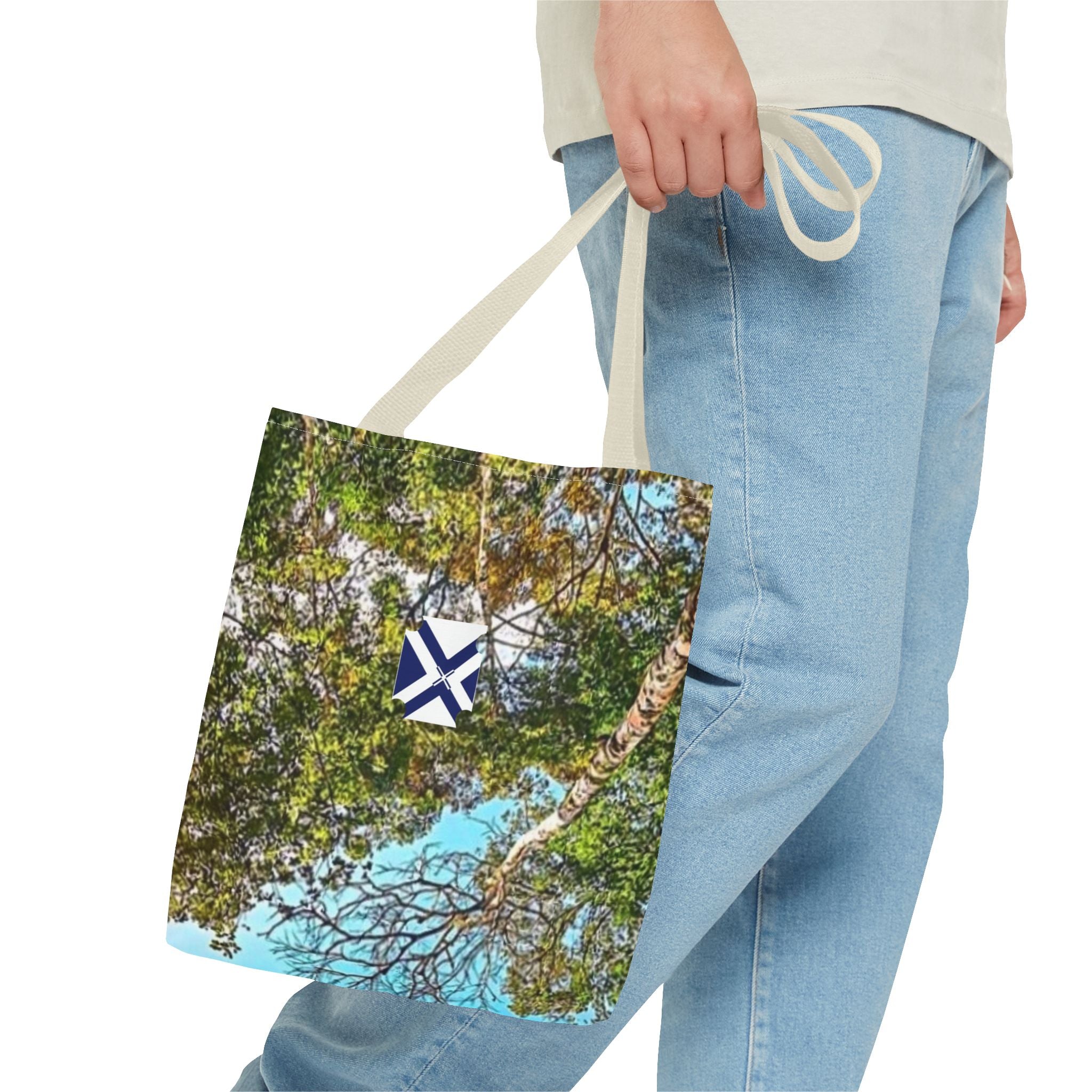 Canopy View Tote Bag — Botanical Sky All-Over Print