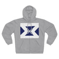 Unisex Hooded Zip Sweatshirt with Geometric Scottish Flag Design | Cozy Layer for Outdoor Adventures, Casual Wear, Gifts for Scots, [...]