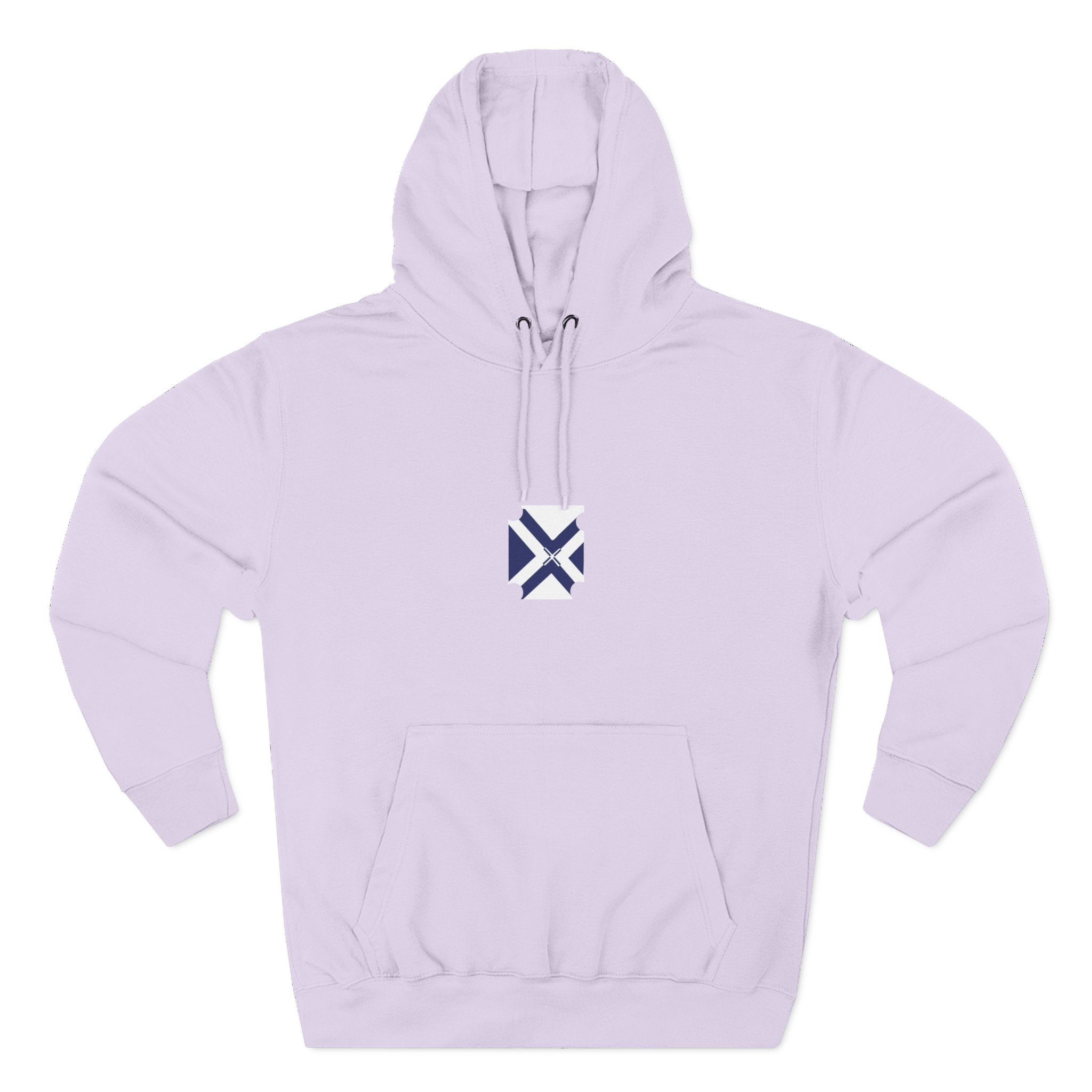 Minimalist Geometric Logo Hoodie — Small Center Chest Icon