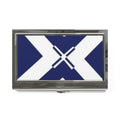 Scottish Flag Business Card Holder, Corporate Gift, Office Accessory, Executive Present, Unique Desk Decor
