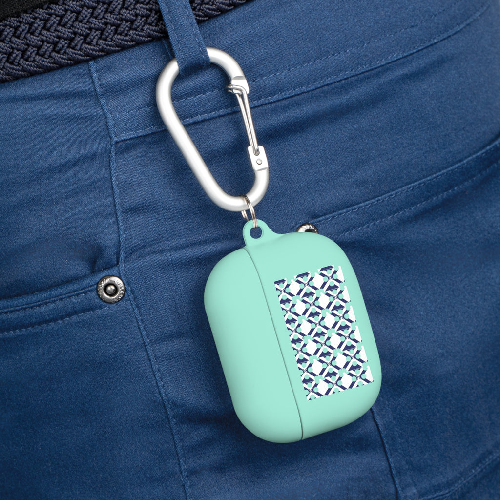 XT9 Blue Tile Pattern AirPods Case