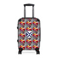 Floral Mosaic Carry-On Suitcase with Scottish Saltire Accent