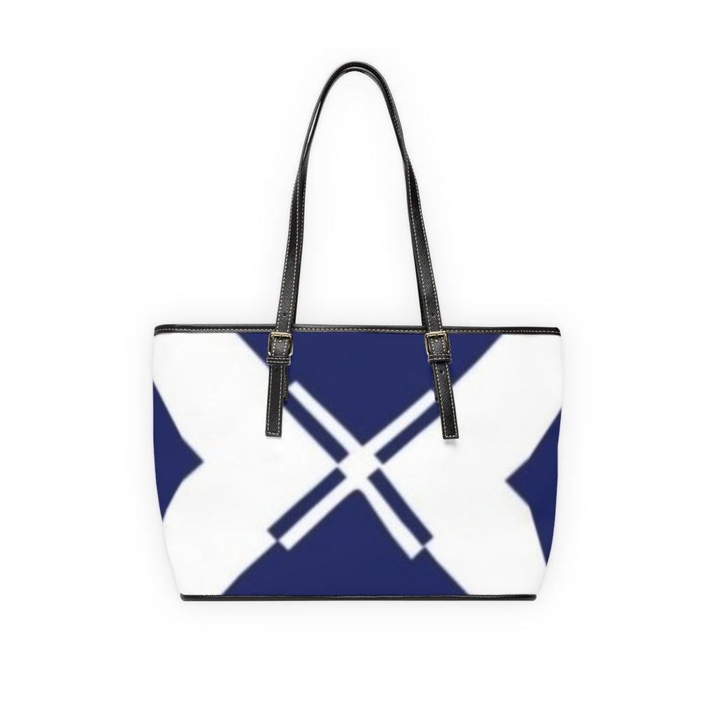 Nautical Crossed Oars PU Leather Shoulder Bag