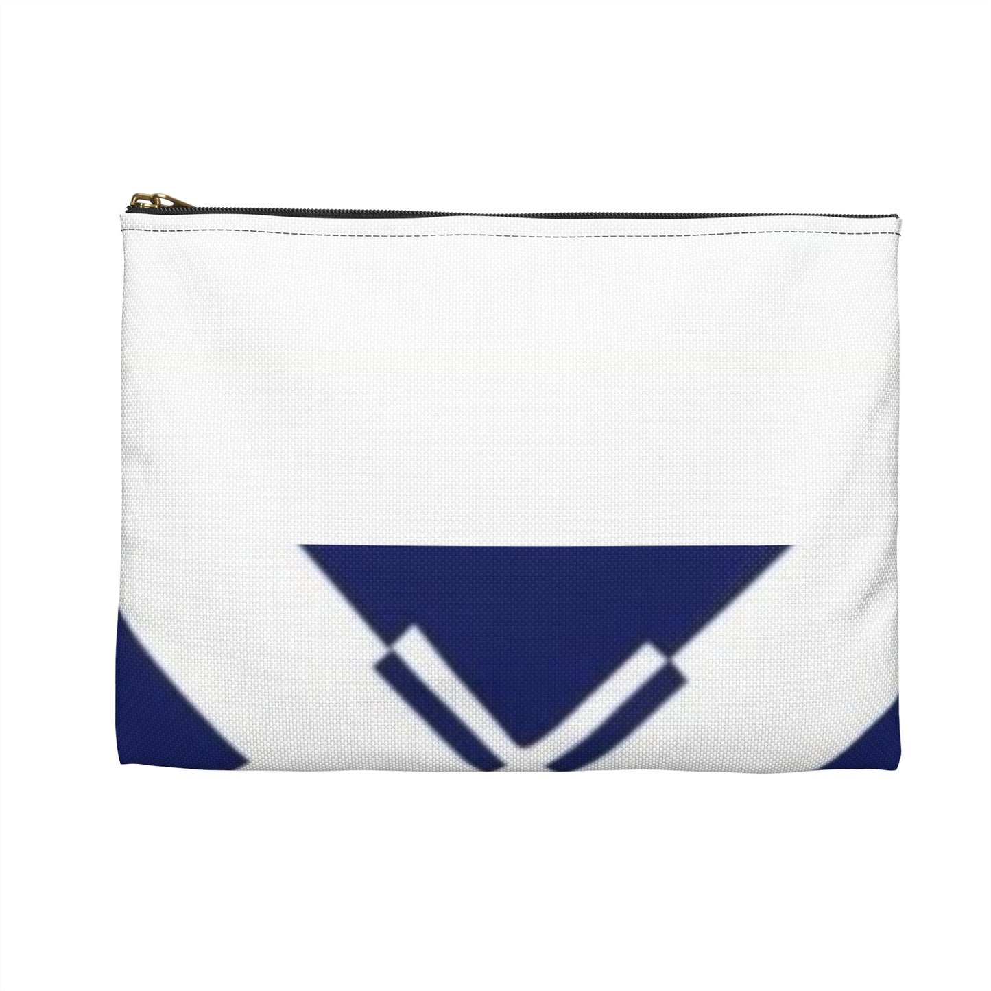 Nautical Chevron Accessory Pouch — Navy & White Sailor Makeup Bag