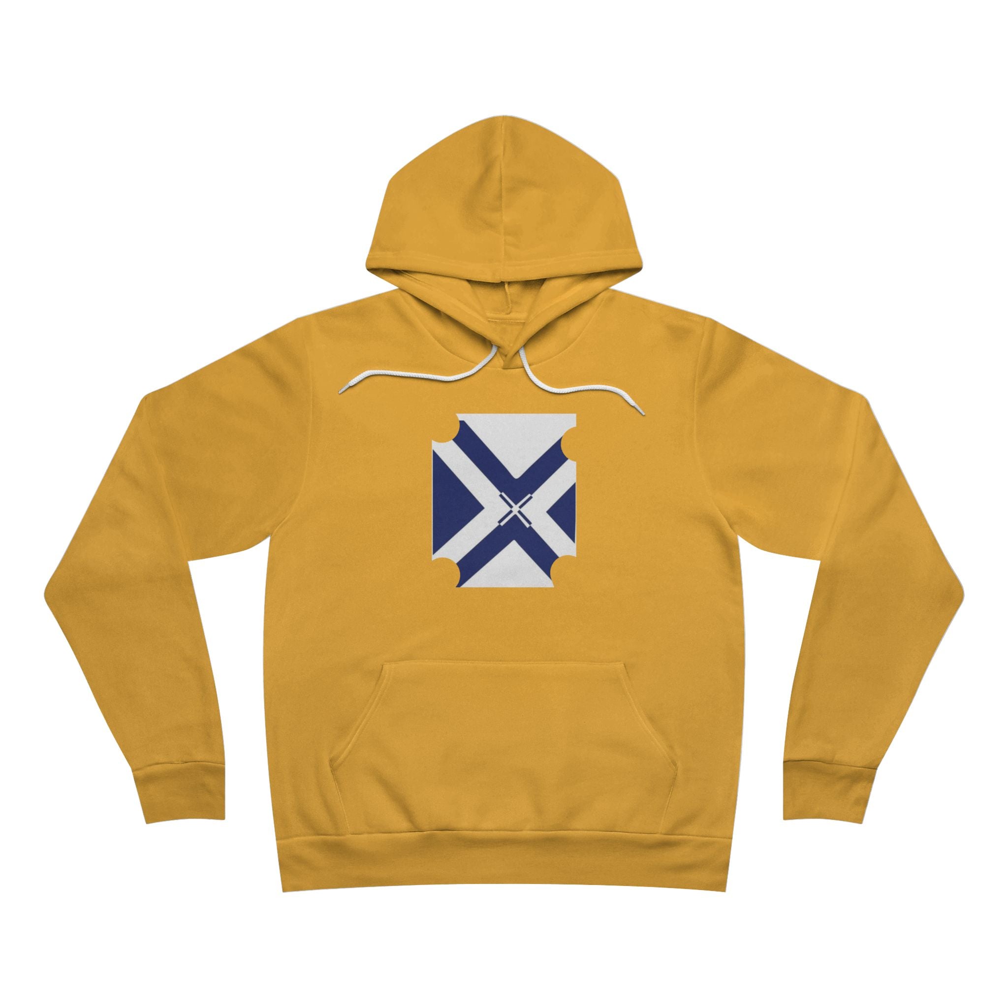 Hoodie - Navy Scottish Saltire with Sword Graphic