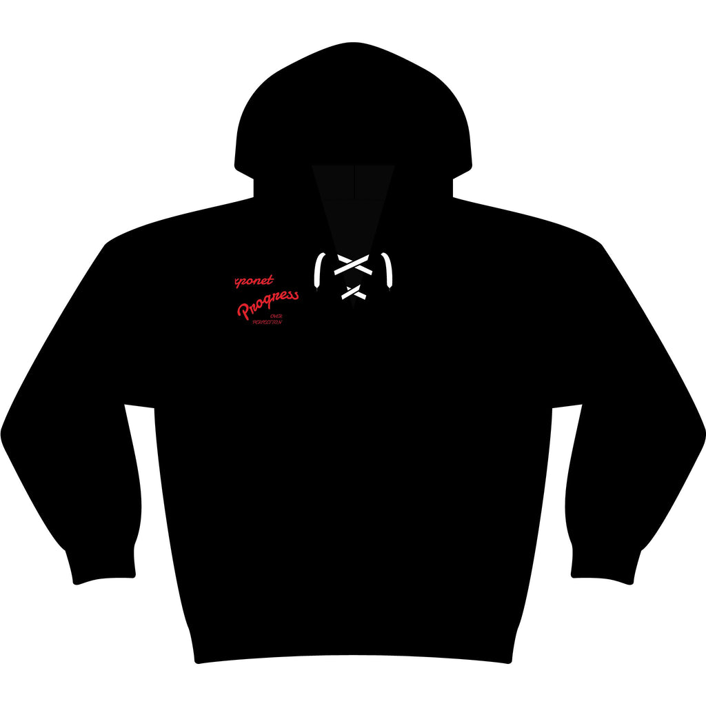 Lace Up Pullover Hooded Sweatshirt