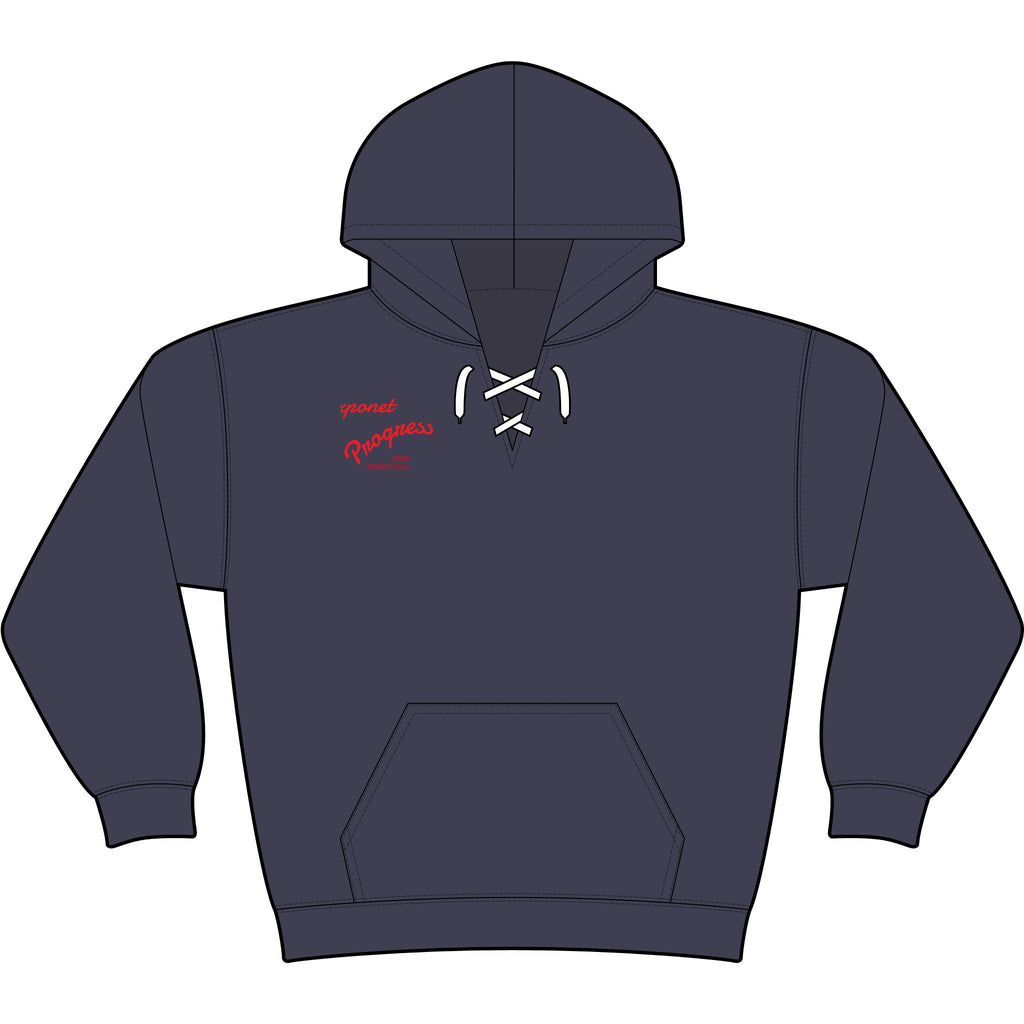 Lace Up Pullover Hooded Sweatshirt