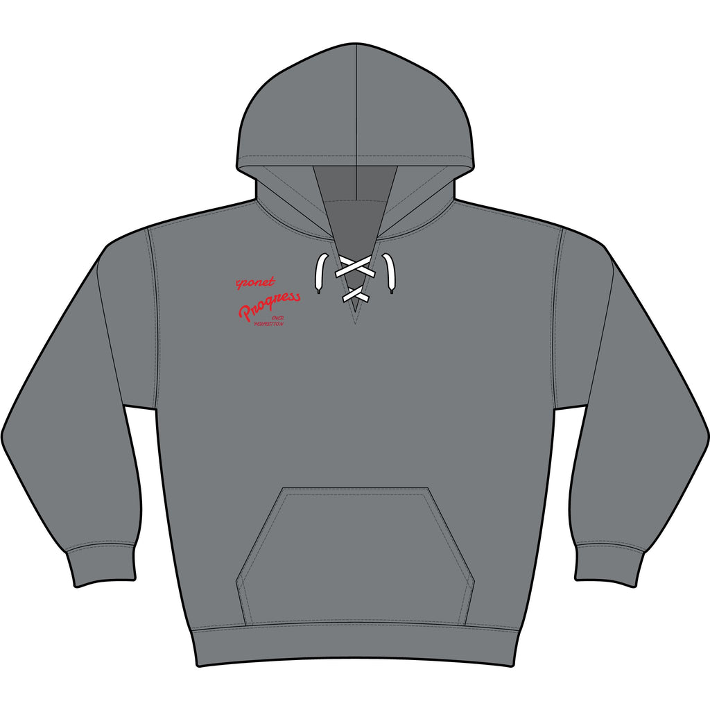 Lace Up Pullover Hooded Sweatshirt