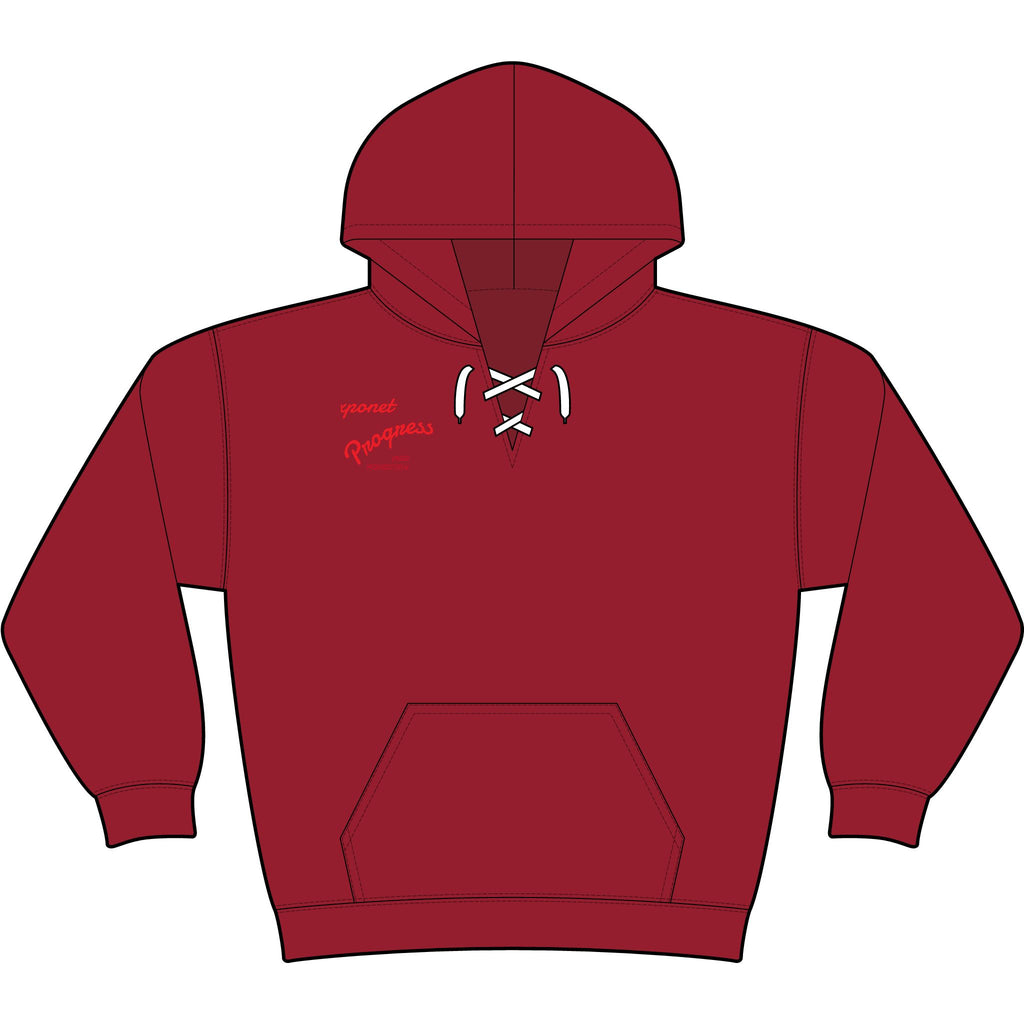 Lace Up Pullover Hooded Sweatshirt