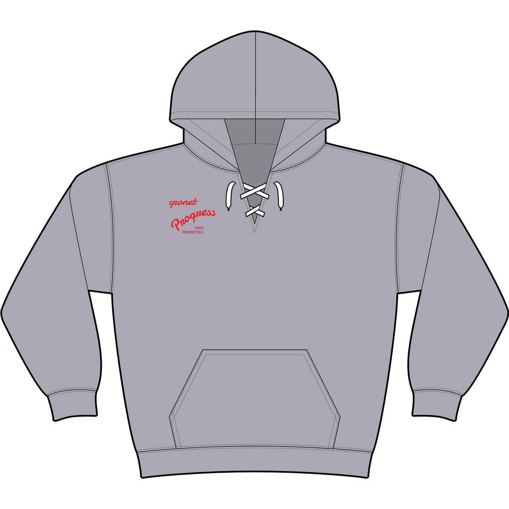 Lace Up Pullover Hooded Sweatshirt