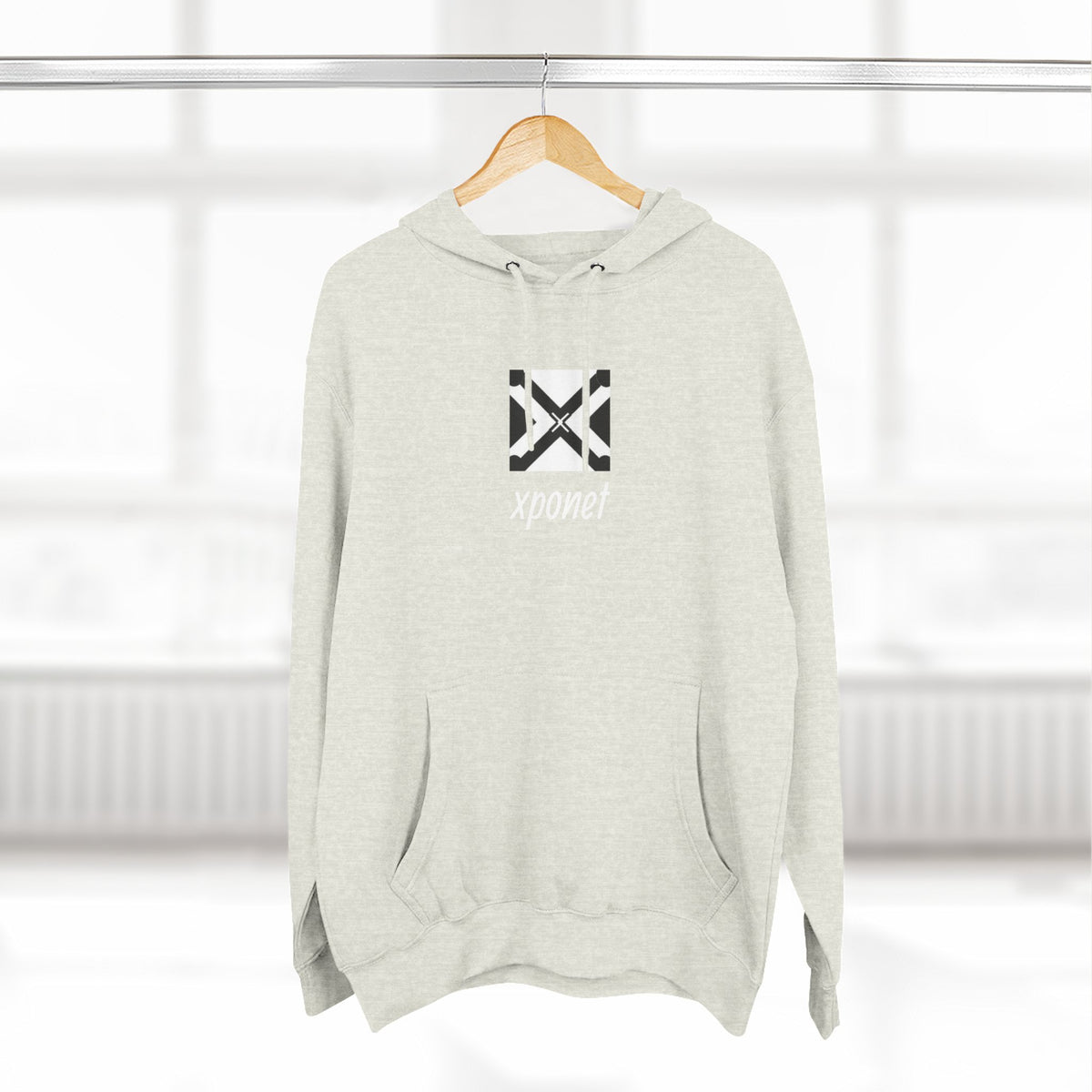 Three-Panel Fleece Hoodie
