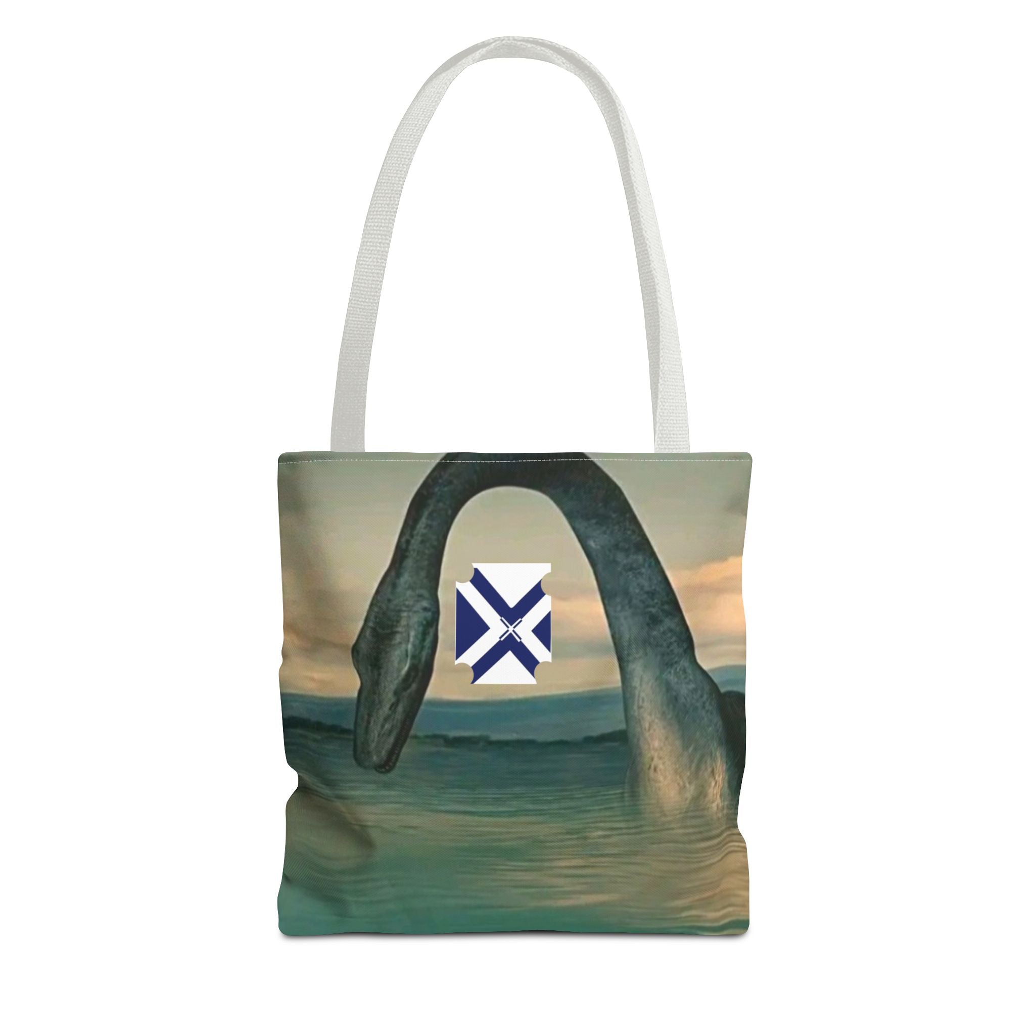 Nessie Loch Ness Tote Bag — Mythic Sea Monster All-Over Print Tote