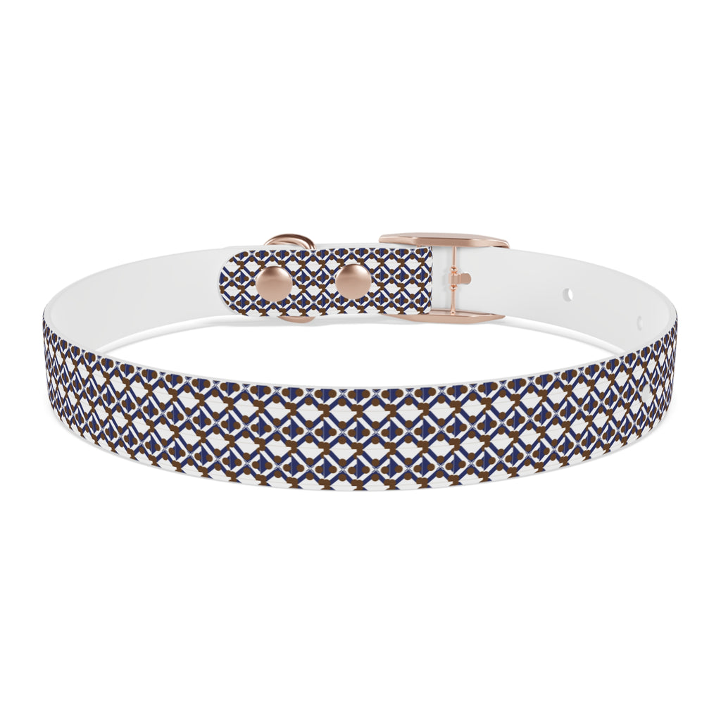 XT9 Dog Collar — Blue & Brown Stylish Pet Accessory