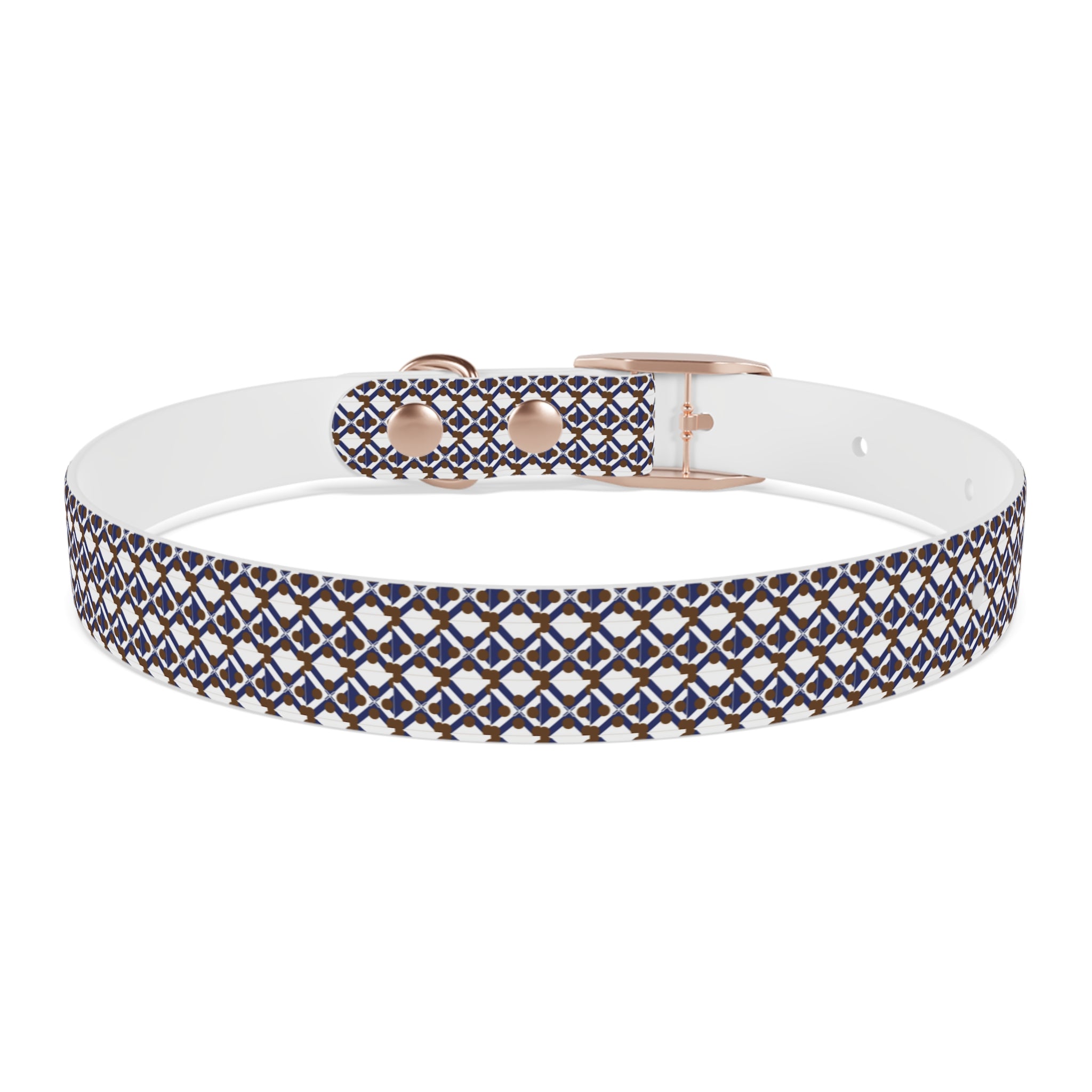 XT9 Dog Collar — Blue & Brown Stylish Pet Accessory
